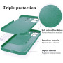 Husa de protectie din Silicon cu Microfibra la interior compatibila Redmi 13C 4G, Verde inchis