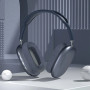 Casti Audio P9 Headphones Bluetooth Over the ear, butoane control media, Albastru