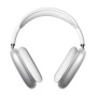 Casti Audio P9 Headphones Bluetooth Over the ear, butoane control media, Argintiu