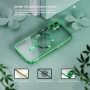 Husa Luxury tip MagSafe compatibila cu Apple iPhone 16, protectie camera, Margini colorate, Verde