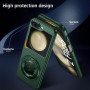 Husa Protectie Compatibila Samsung Galaxy Z Flip 4 din Policarbonat Kickstand Magnetic, Verde inchis