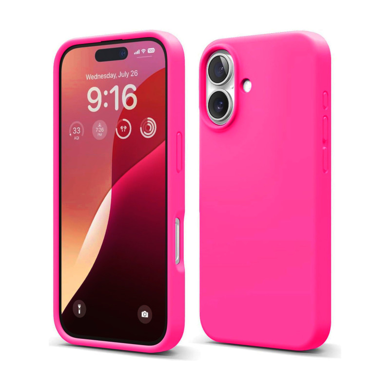 Accesoriu Husa  Roz Neon Apple IPhone 16