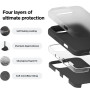 Husa de protectie din Silicon cu Microfibra la interior compatibila iPhone 16 Pro, Negru