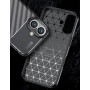 Husa de protectie Carbon Autofocus din Silicon pentru Apple iPhone 16 - Negru