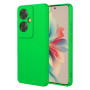 Husa de protectie din Silicon cu Microfibra la interior compatibila Oppo Reno11 F 5G, Verde Neon