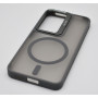 Husa de protectie din silicon CasePro Camera Bracket Magnetic cu protectie pentru camere pentru Samsung Galaxy S24 - Gri