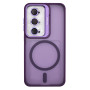 Husa de protectie din silicon CasePro Camera Bracket Magnetic cu protectie pentru camere pentru Samsung Galaxy S24 - Mov