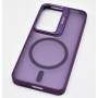 Husa de protectie din silicon CasePro Camera Bracket Magnetic cu protectie pentru camere pentru Samsung Galaxy S24 - Mov