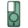 Husa de protectie din silicon CasePro Camera Bracket Magnetic cu protectie pentru camere pentru Samsung Galaxy S24 - Verde