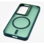 Husa de protectie din silicon CasePro Camera Bracket Magnetic cu protectie pentru camere pentru Samsung Galaxy S24 - Verde