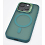 Husa de protectie din silicon CasePro Camera Bracket Magnetic cu protectie pentru camere pentru Apple iPhone 12 Pro - Verde