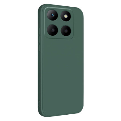 Husa de protectie din Silicon cu Microfibra la interior compatibila Honor X8A, Verde inchis