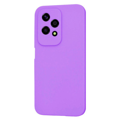 Husa de protectie din Silicon cu Microfibra la interior compatibila Honor 200 Lite, Lilac