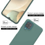 Husa protectie pentru Samsung Galaxy A12 ultra slim din silicon Verde ,silk touch, interior din catifea