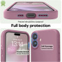 Husa de protectie din Silicon cu Microfibra la interior compatibila Apple iPhone 16, Lilac