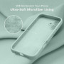 Husa de protectie din Silicon cu Microfibra la interior compatibila Apple iPhone 16, Turcoaz