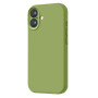 Husa de protectie din Silicon cu Microfibra la interior compatibila Apple iPhone 16, Verde Menta