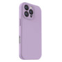 Husa de protectie din Silicon cu Microfibra la interior compatibila Apple iPhone 16 Pro, Lilac