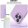 Husa de protectie din Silicon cu Microfibra la interior compatibila Apple iPhone 16 Pro, Lilac