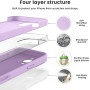 Husa de protectie din Silicon cu Microfibra la interior compatibila Apple iPhone 16 Pro, Lilac