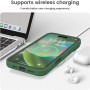 Husa de protectie din Silicon cu Microfibra la interior compatibila Apple iPhone 16 Pro, Verde inchis