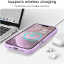 Husa de protectie din Silicon cu Microfibra la interior compatibila Apple iPhone 16 Pro Max, Lilac