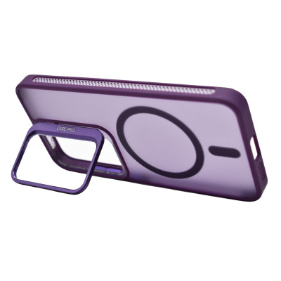 Husa de protectie din silicon CasePro Camera Bracket Magnetic cu protectie pentru camere pentru Samsung Galaxy S24 - Mov