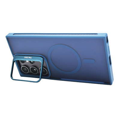 Husa de protectie din silicon CasePro Camera Bracket Magnetic cu protectie pentru camere pentru Samsung Galaxy S24 Ultra - Albastru