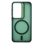 Husa Din Silicon CasePro Camera Bracket Magnetic cu set de protectie pentru camere cadou, compatibil Samsung Galaxy S25 - Verde