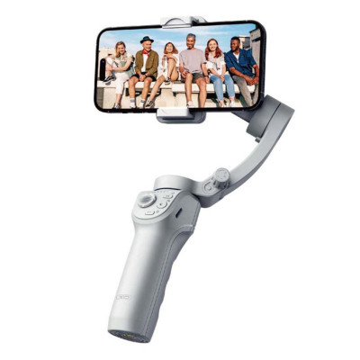 XO (SS17) Suport pentru telefon tip Selfie, Gimbal, trei axe, cu maner si stabilizator Anti Shake, Gri