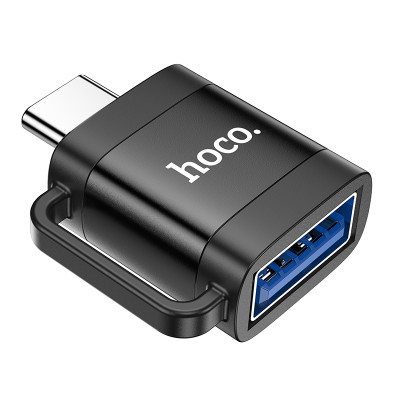 Adaptor OTG Hoco UA31C USB-A la USB-C - Negru