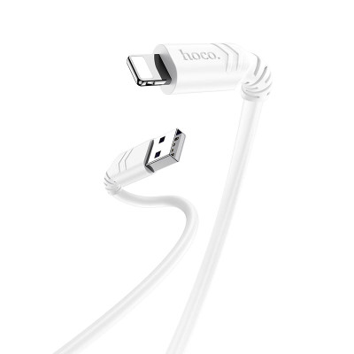 Hoco (X62) - Cablu Date si Incarcare, USB-A la Lightning, 18W, 2.4A, 1m - Alb