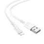 Hoco (X62) - Cablu Date si Incarcare, USB-A la Lightning, 18W, 2.4A, 1m - Alb