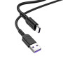 Hoco (X62) - Cablu Date si Incarcare, USB-A la USB-C, 20W, 1m - Negru