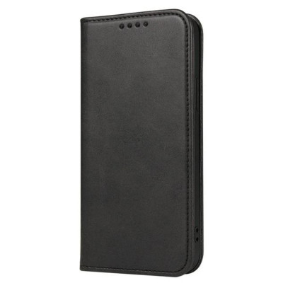 Husa Eleganta de protectie tip carte pentru Samsung Galaxy A56, Inchidere magnetica, Negru