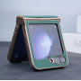 Husa De Protectie Compatibila Cu Samsung Galaxy Z Flip6 din Piele Ecologica, Kickstand, Mov
