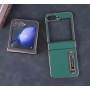 Husa De Protectie Compatibila Cu Samsung Galaxy Z Flip6 din Piele Ecologica, Kickstand, Mov