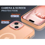 Husa Magnetica din Silicon Matte Transparent compatibila cu Apple iPhone 11 - Auriu