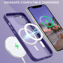 Husa Magnetica din Silicon Matte Transparent compatibila cu Apple iPhone 11 Pro - Mov