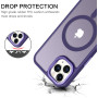 Husa Magnetica din Silicon Matte Transparent compatibila cu Apple iPhone 11 Pro Max - Mov