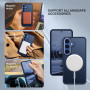 Husa Magnetica din Silicon Matte Transparent compatibila cu Samsung Galaxy S24 - Navy Blue