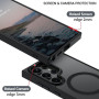 Husa Magnetica din Silicon Matte Transparent compatibila cu Samsung Galaxy S24 Ultra - Mov