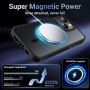 Husa Magnetica din Silicon Matte Transparent compatibila cu Apple iPhone 13 - Negru