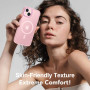 Husa Magnetica din Silicon Matte Transparent compatibila cu Apple iPhone 14 Plus - Roz