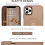 Husa Magnetica din Silicon Matte Transparent compatibila cu Apple iPhone 15 Pro - Auriu