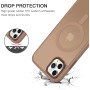 Husa Magnetica din Silicon Matte Transparent compatibila cu Apple iPhone 15 Pro Max - Auriu