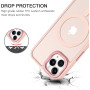 Husa Magnetica din Silicon Matte Transparent compatibila cu Apple iPhone 16 Pro Max - Roz