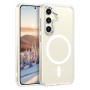 Husa Magnetica din Silicon Matte Transparent compatibila cu Samsung Galaxy S23 FE - Transparent