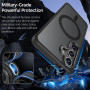 Husa Magnetica din Silicon Matte Transparent compatibila cu Samsung Galaxy S23 Plus - Negru
