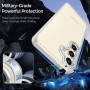 Husa Magnetica din Silicon Matte Transparent compatibila cu Samsung Galaxy S23 Plus - Transparent